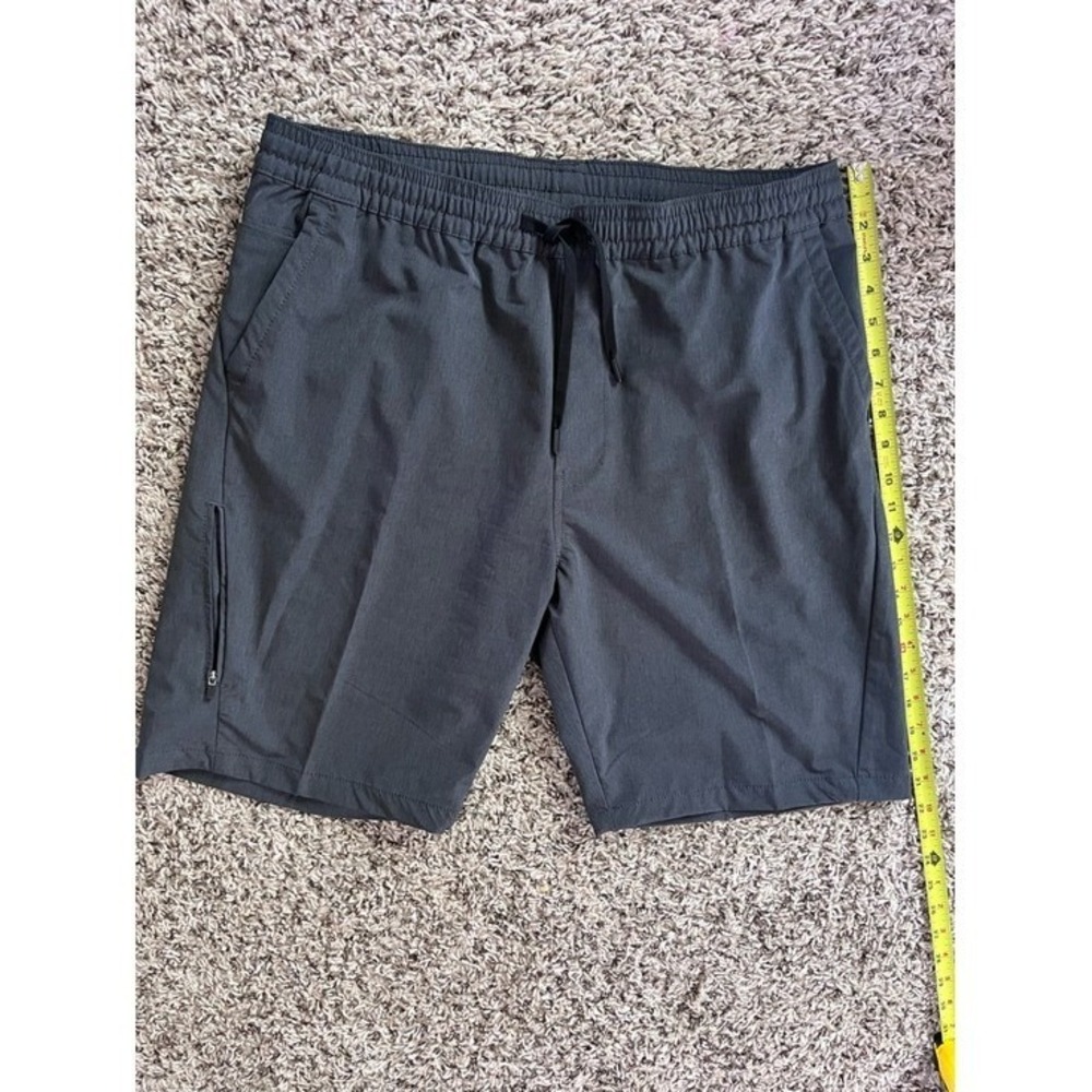 Kenneth Cole New York Mens XL Stretch Performance Shorts Charcoal Gray Active